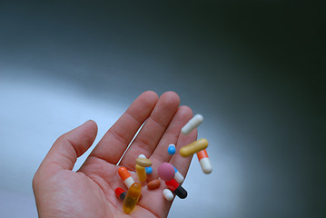 Image showing pills in hand