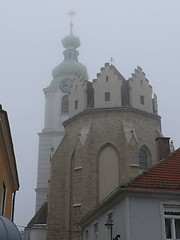 Image showing Church in fog