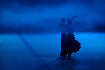 Image showing While an ice-skating show