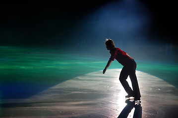 Image showing While an  ice-skating show