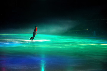 Image showing While an  ice-skating show