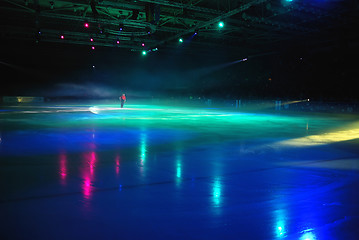 Image showing While an  ice-skating show