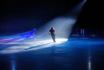 Image showing While an  ice-skating show