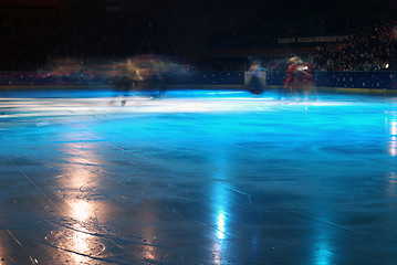 Image showing While an ice-skating show