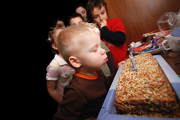 Image showing Happy birthday party