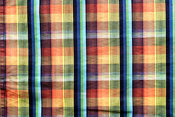 Image showing Colorful tablecloth