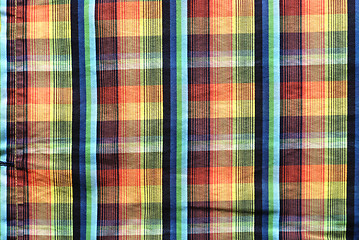 Image showing Colorful tablecloth