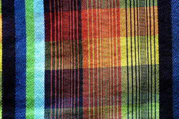 Image showing Colorful tablecloth