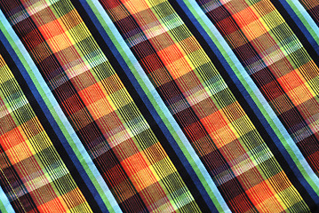 Image showing Colorful tablecloth