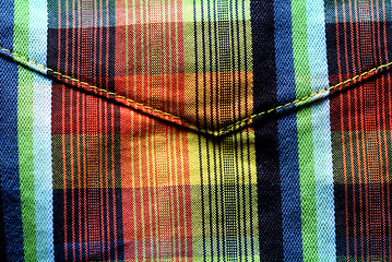 Image showing Colorful tablecloth