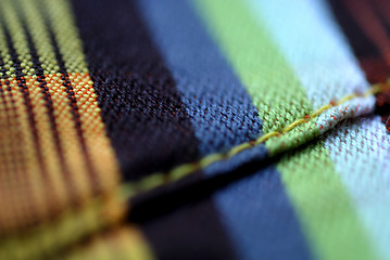 Image showing Colorful tablecloth