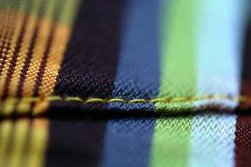 Image showing Colorful tablecloth