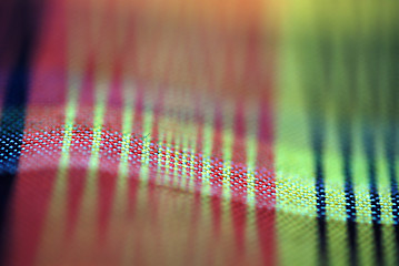 Image showing Colorful tablecloth