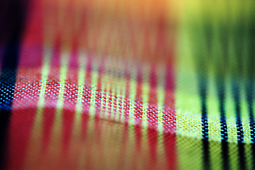 Image showing Colorful tablecloth