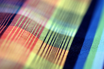 Image showing Colorful tablecloth