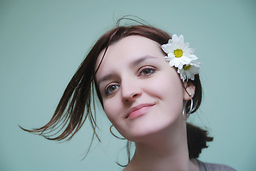 Image showing Portrait of a young woman young woman