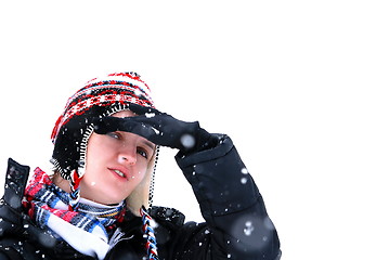 Image showing snow-girl