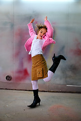 Image showing Cute little girl having fun