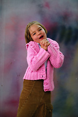 Image showing Cute little girl having fun