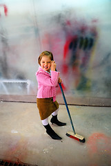 Image showing Cute little girl having fun