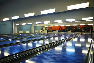 Image showing Bowling with friends