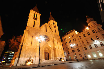 Image showing A look at the city at night