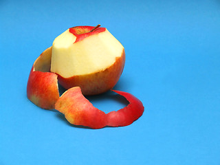 Image showing sliced fruit on blue background