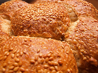 Image showing fresh bread closeup