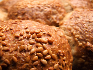 Image showing fresh bread closeup