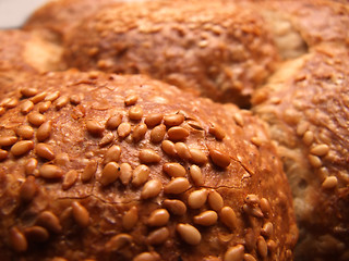 Image showing fresh bread closeup