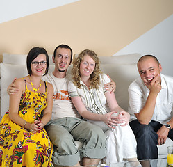 Image showing happy young people