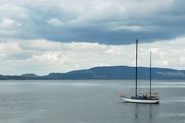 Image showing yacht and sky