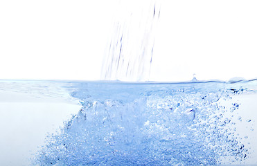 Image showing blue water bubble 