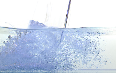 Image showing blue water bubble 