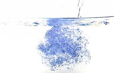 Image showing blue water bubble 