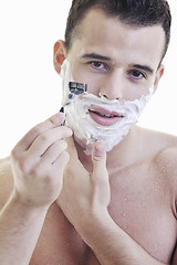 Image showing man shave