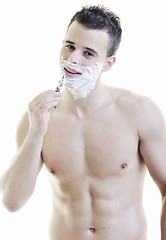 Image showing man shave