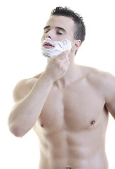 Image showing man shave