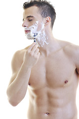 Image showing man shave