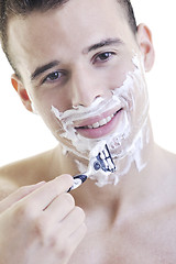 Image showing man shave