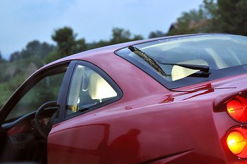 Image showing Tuning cars sacing down the highway