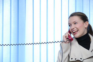 Image showing .businesswoman talking by phone