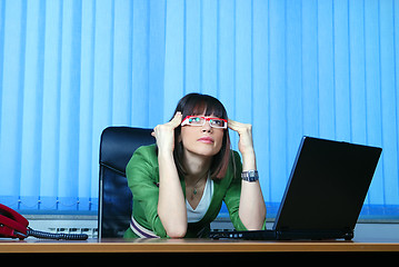 Image showing Worried businesswoman 