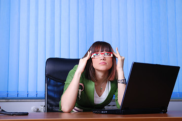 Image showing Worried businesswoman 