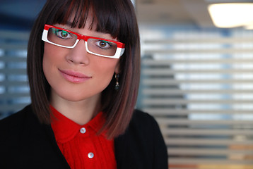 Image showing businesswoman face closeup