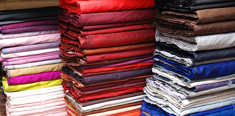 Image showing fabric samples 