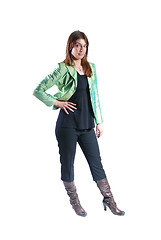 Image showing fashion or casual woman isolated