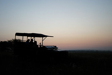 Image showing sunrise on safari