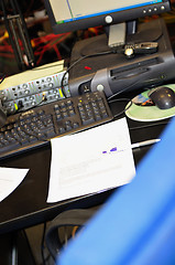 Image showing radio station microphone