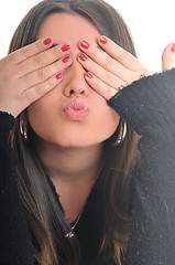 Image showing woman isolated one portrait